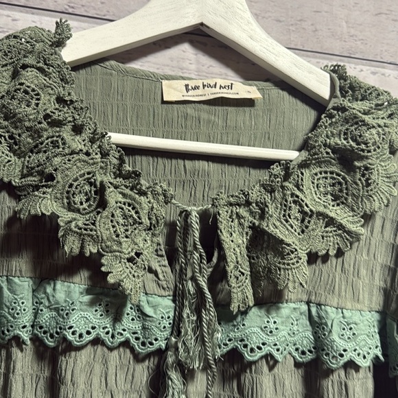 Three Bird Nest longsleeve blouse - Picture 3 of 5